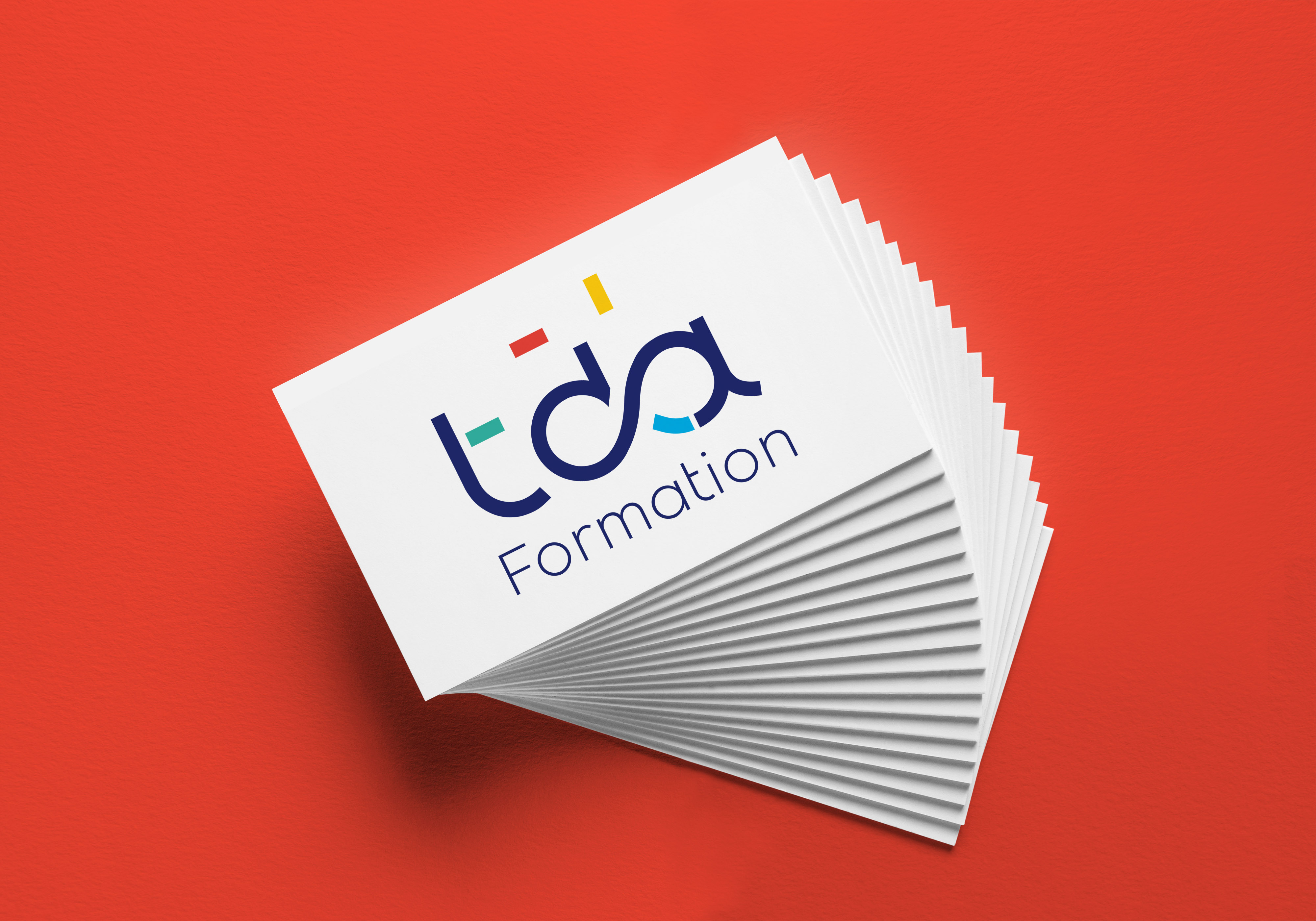 Logo et carte de visite TDA formation