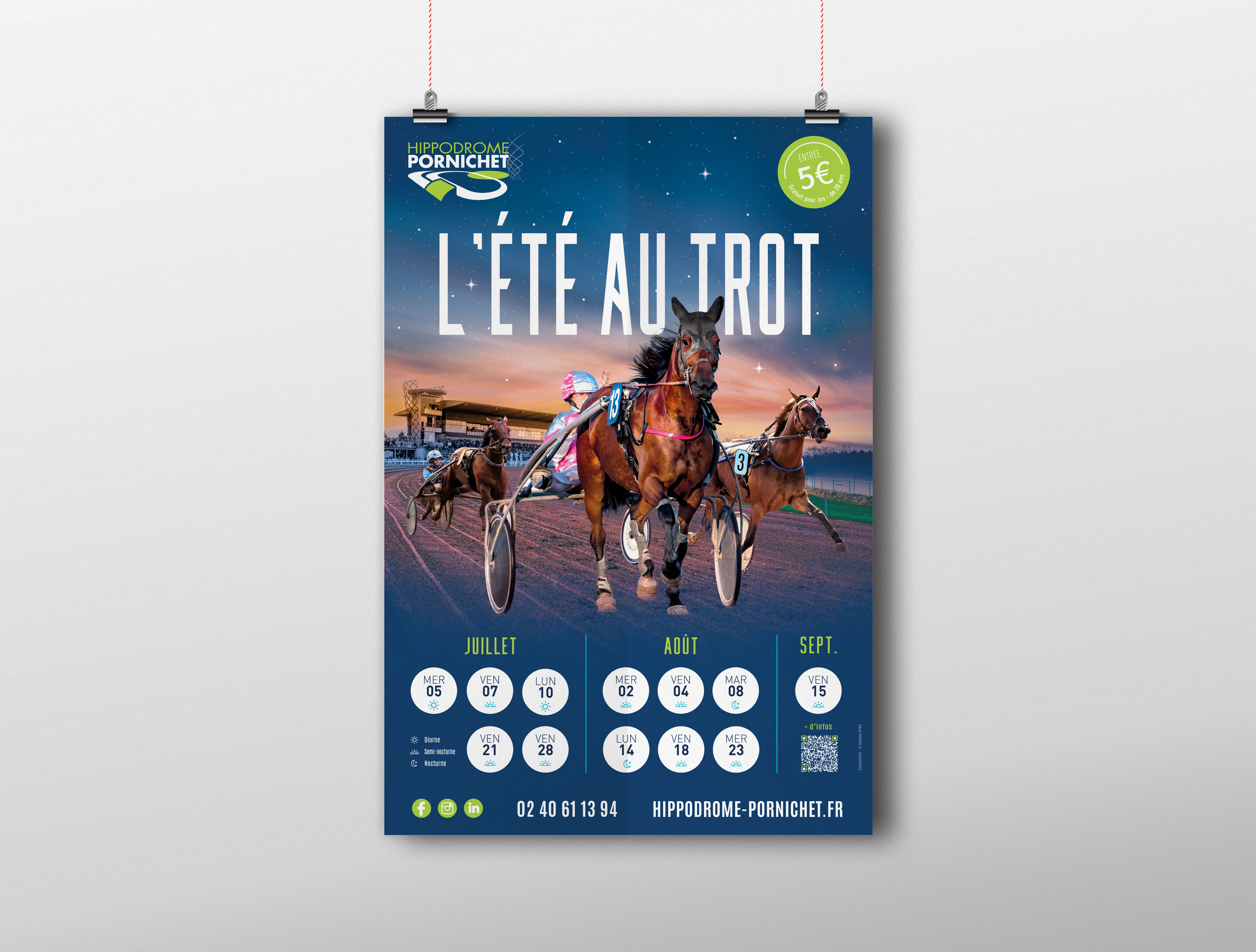 Hippodrome de Pornichet Campagne d'affichage Courses Hippiques