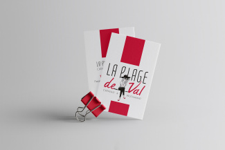 charte graphique restaurant Plage de val