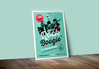 Affiches Rock Boogie hippodrome Pornichet