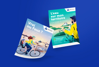 Illustrations flyers et dépliants